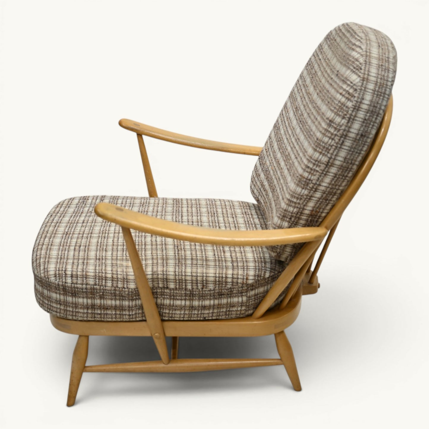 Ercol Windsor Easy Chair Model 203 1970s New Webbing Light Finish FREE Delivery*