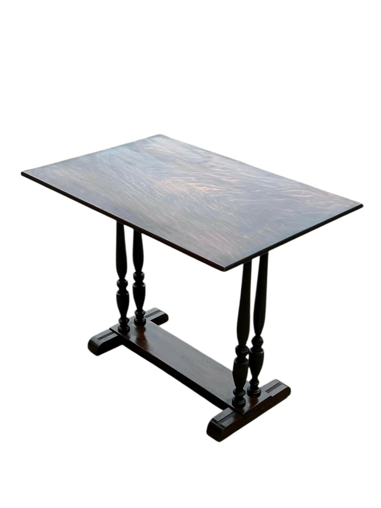 Antique Oak flip top side table