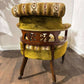 Edwardian Upholstered Walnut Tub Chair
