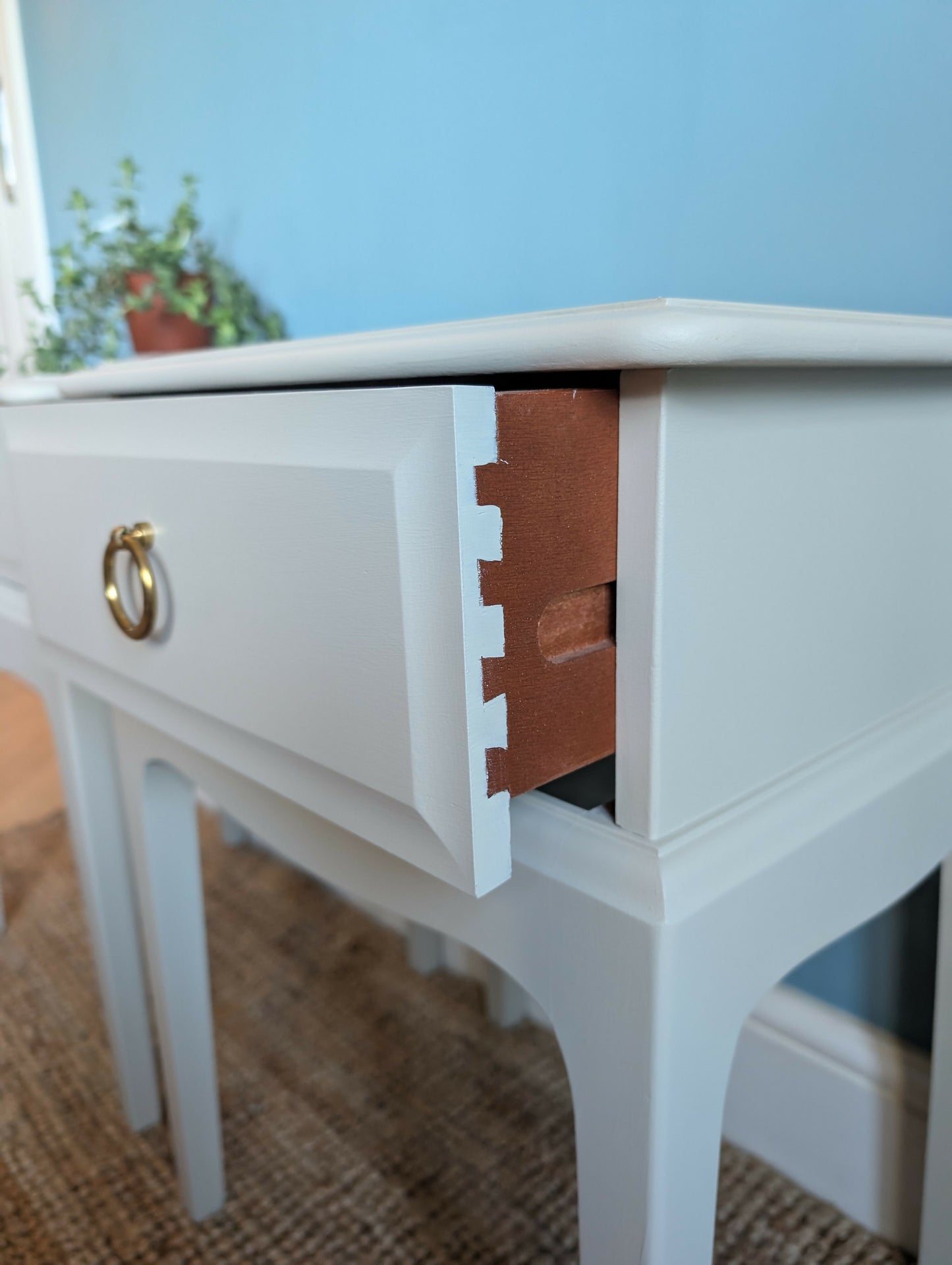 Hand painted Stag bedside cabinets