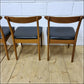 vintage dining chairs X6 ONLY teak Greaves & Thomas danish design mid century