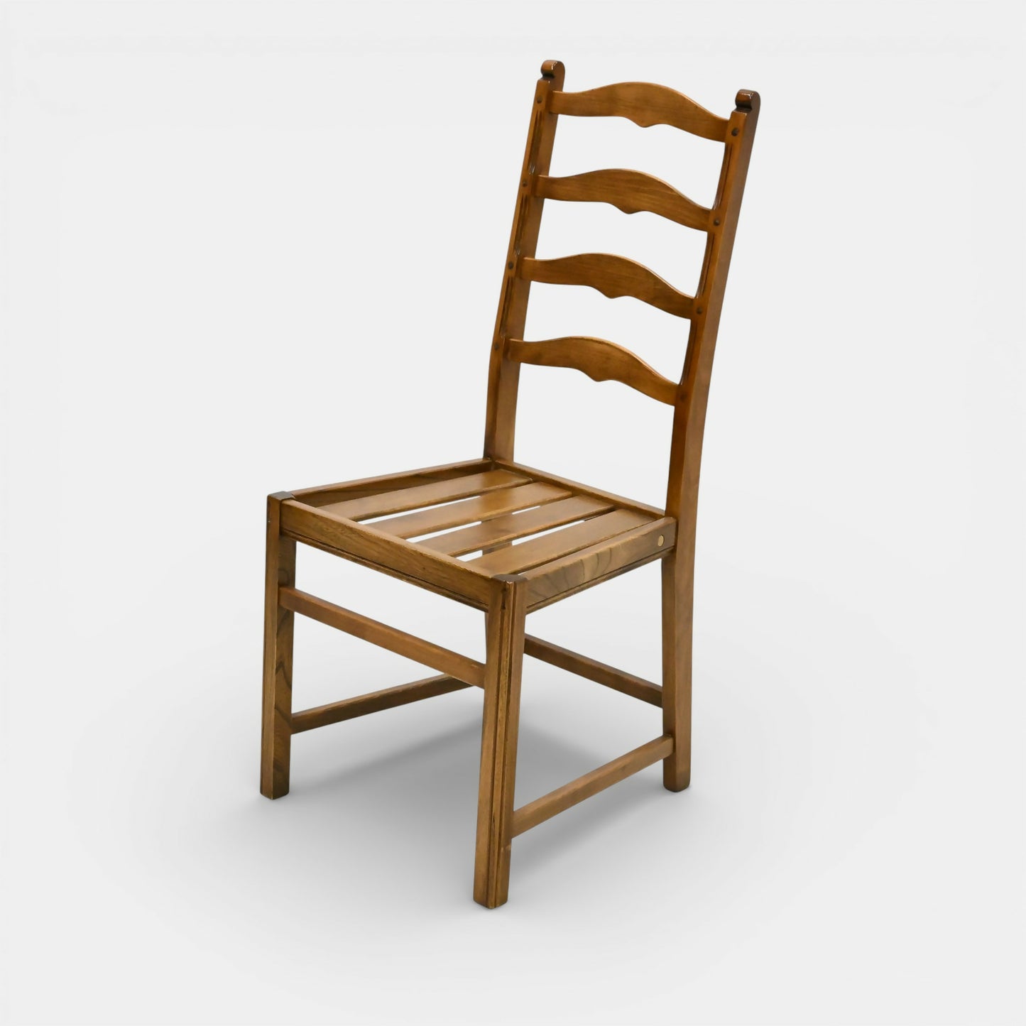 Ercol Set Of 4 Dining Chairs Golden Dawn Ladderback 1970s FREE UK Delivery*. SBR11074/2210E