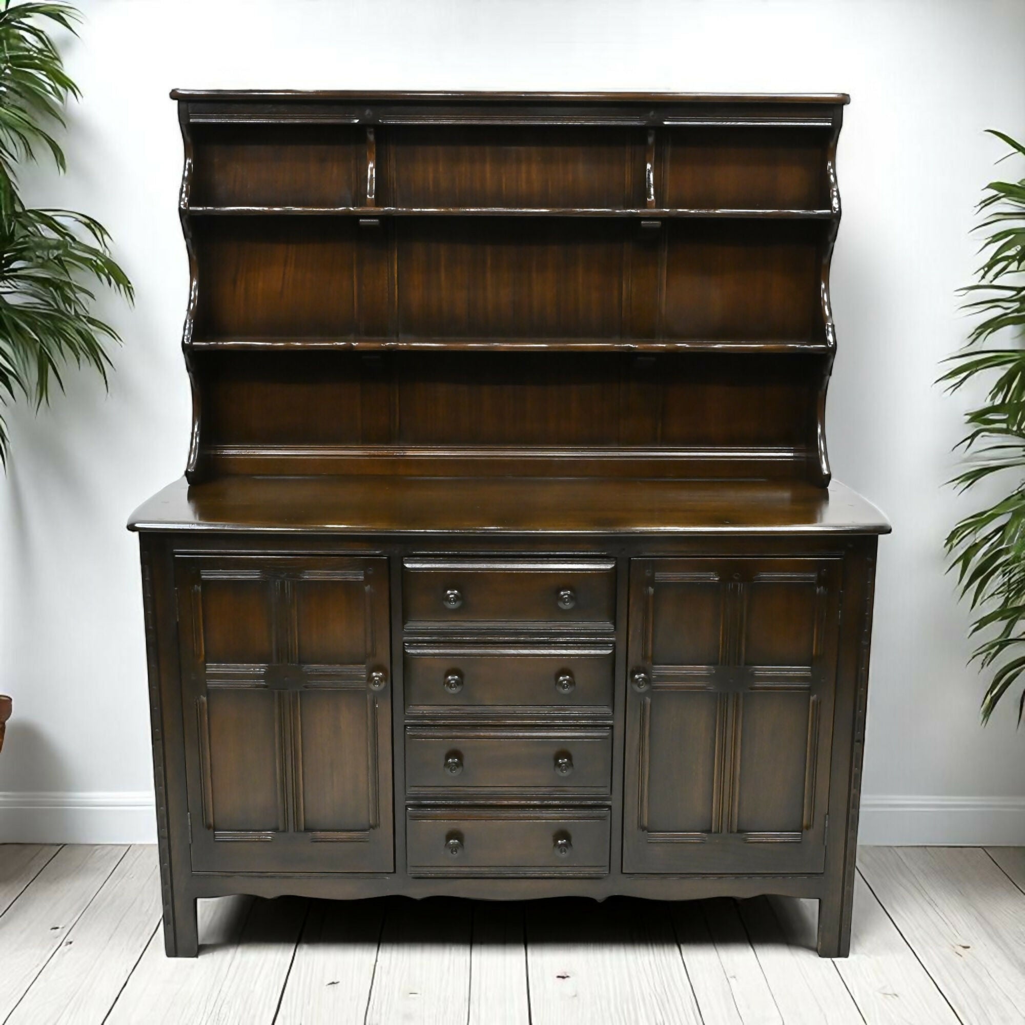 Ercol Kitchen/Dining Room Dresser 4 Drawers 2 Cupboards FREE UK Delive ...