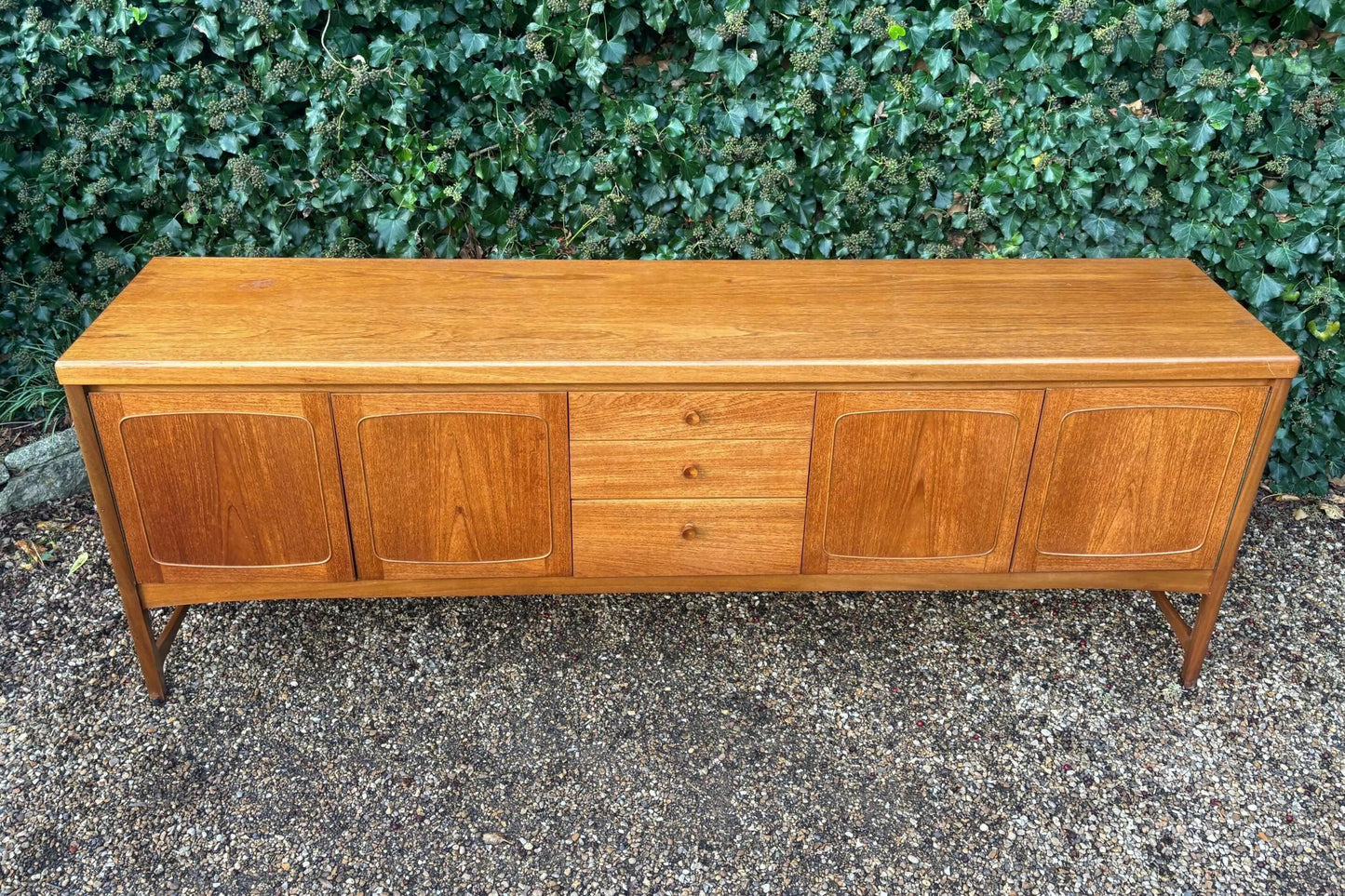 Vintage Mid Century Nathan Squares Teak Sideboard