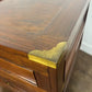 Pair of Campaign Style Hardwood Bedside Chests