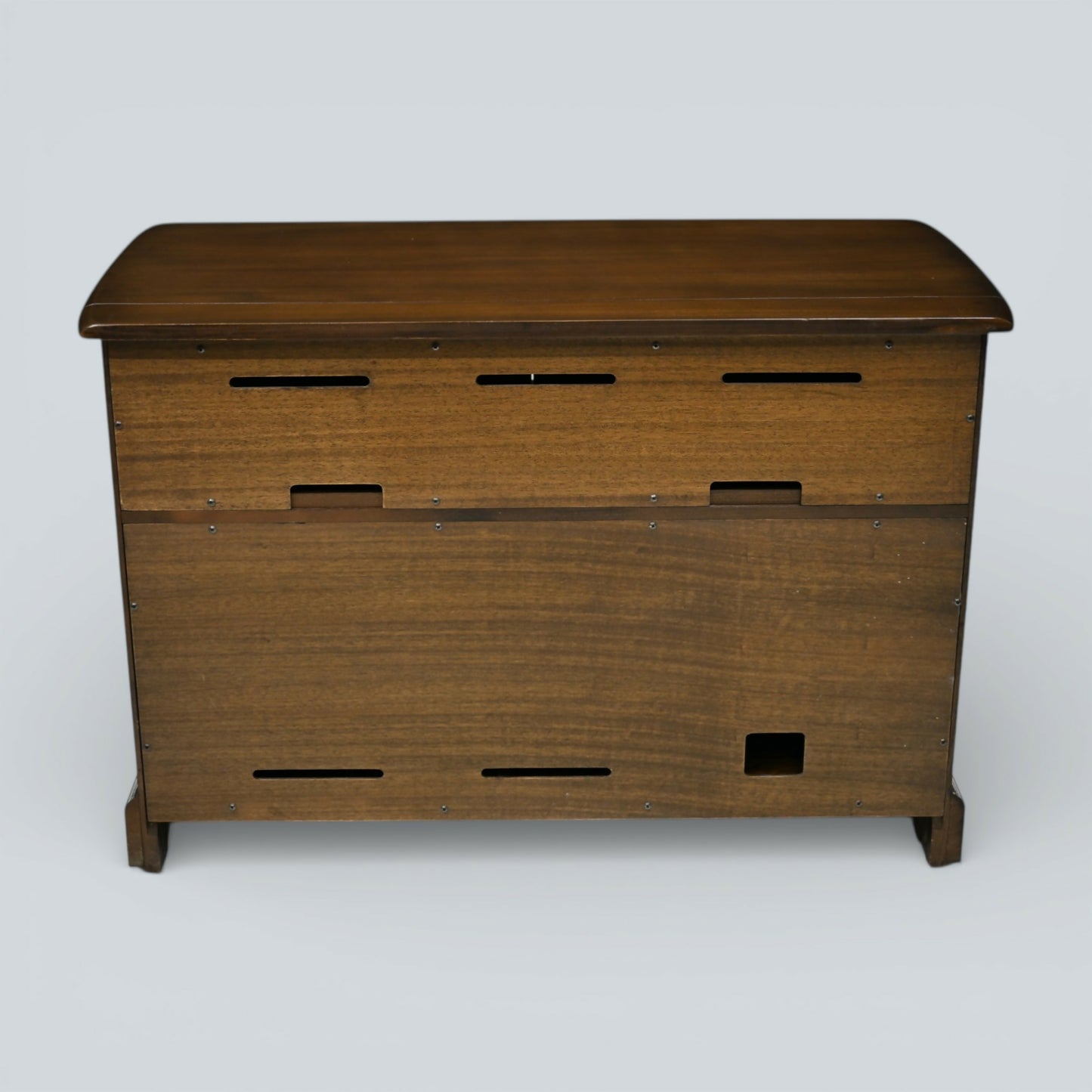 Ercol Malvern Music Hi Fi Cabinet Record Storage Dark Finish FREE UK Delivery