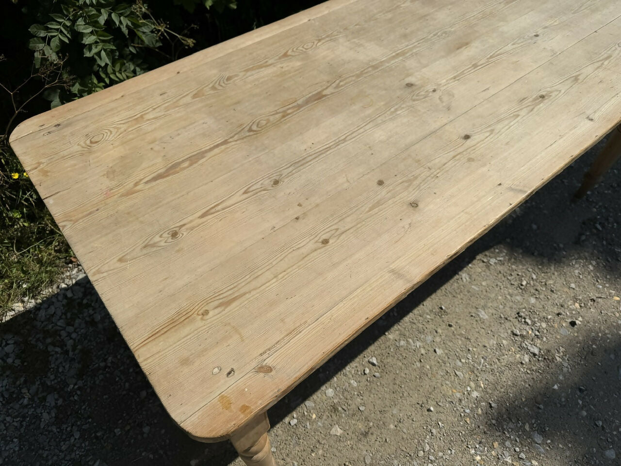 Antique 8 Seater Pine Dining Table