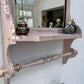 SOLD!! Please don’t order. Vintage Vanity Mirror Shelf with Rail. Bathroom mirror