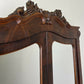 Wardrobe Antique French Burr Walnut Two Door Mirrored Armoire Cabinet LOT 6374