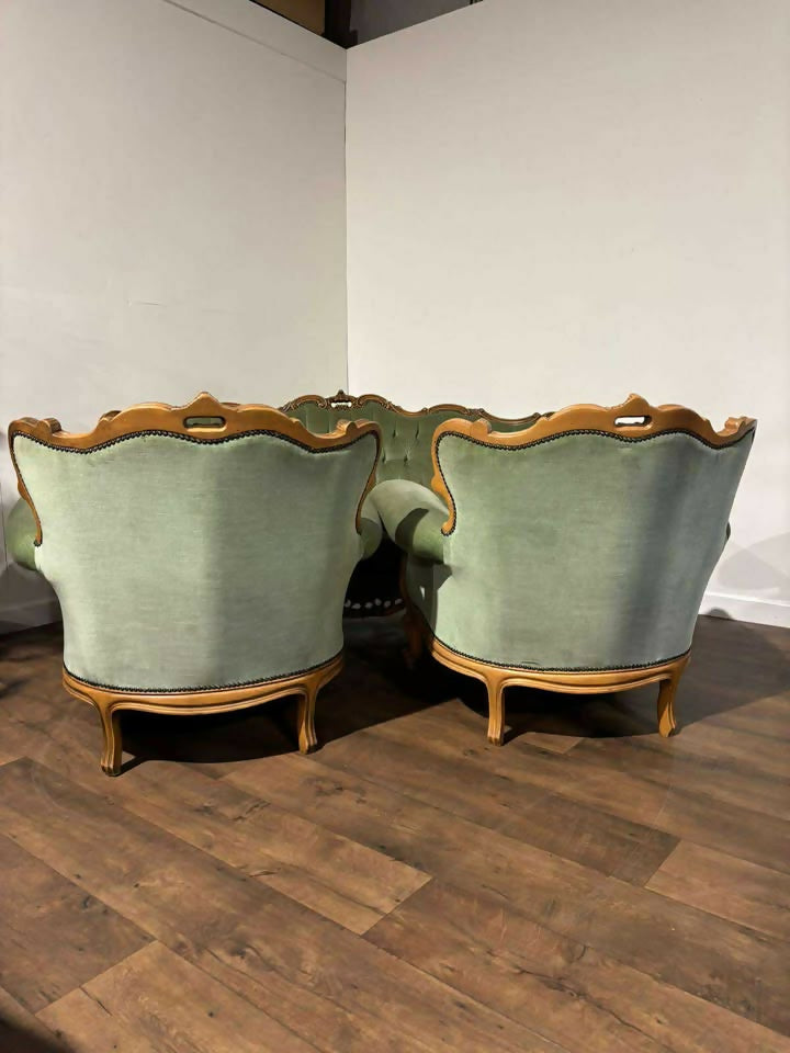 Louis XV Style Three-Piece Lounge Suite – Mid 20th Century