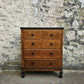 Vintage Oak Chest Of Drawers Five Drawer Lovely Detailing Super Proportions