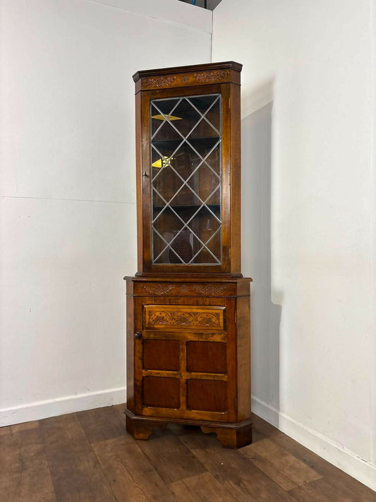 Vintage 'Jaycee' Oak Corner Cabinet