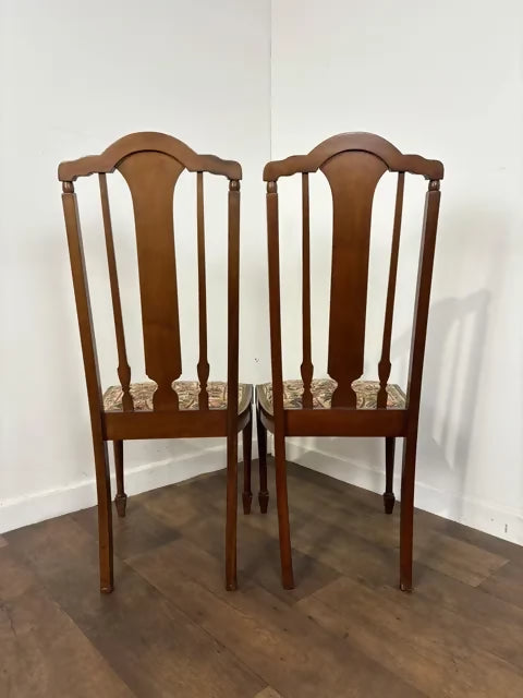 Pair of Edwardian Inlaid Mahogany Chairs