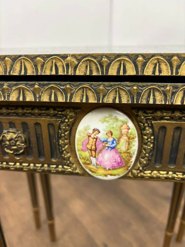Vintage French Style Nest of Two Tables