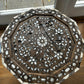 ANTIQUE SYRIAN DAMASCENE INLAID OCTAGONAL SIDE TABLE BONE MOTHER OF PEARL