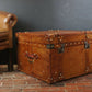London Tan British Luxury Handmade Leather Coffee Table Trunk