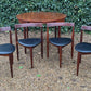 Vintage Extending 'Roundette' Dining Table & Chairs By Hans Olsen For Frem Rojle