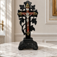 Crucifix Antique French Style Religious Ornate Cross Freestanding LOT 6440