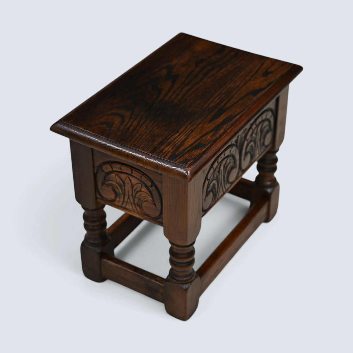 Old Charm Oak Slipper Box Footstool Model 2034 FREE UK Delivery*