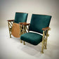 Vintage Art Deco Theatre Seating (pair)