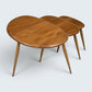 Ercol Pebble Nest Of Tables Ercol's Light Finish Good Condition Free Delivery