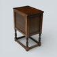 Old Charm Pedestal Cabinet Small Cupboard Bedside Tudor Brown FREE DELIVERY*