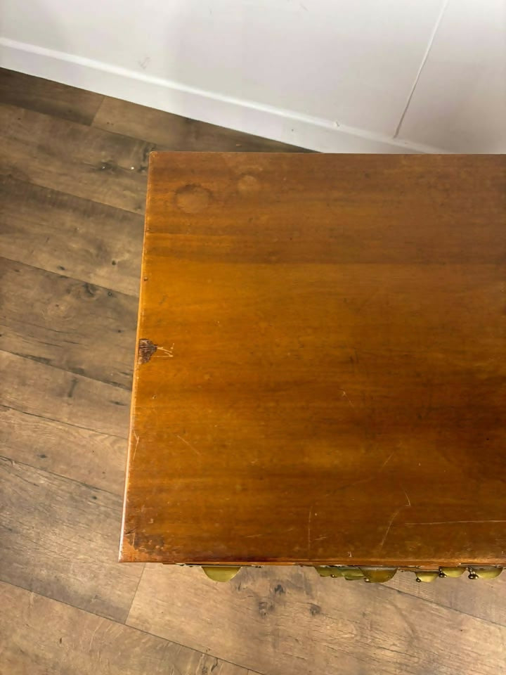 Vintage Light Oak Bank of twenty Index Drawers