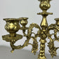 Candelabra Vintage French Style Brass Five Arm Ornate Candle Holder LOT 6423