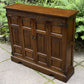 A WOOD BROTHERS OLD CHARM CARVED LIGHT OAK CD STORAGE CABINET / STAND