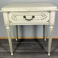 Bedside Table Vintage France Shabby Chic Painted Drawer Carved Cabinet LOT 4042