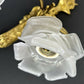 Pair of Wall Lights Vintage French Ornate Double Arm Glass Sconces LOT 6477
