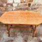 Antique Oak Occasional Table • Edwardian Tiger Oak Side Table on Castors • Octagonal Statement Table • Vintage Turned Leg Oak Table