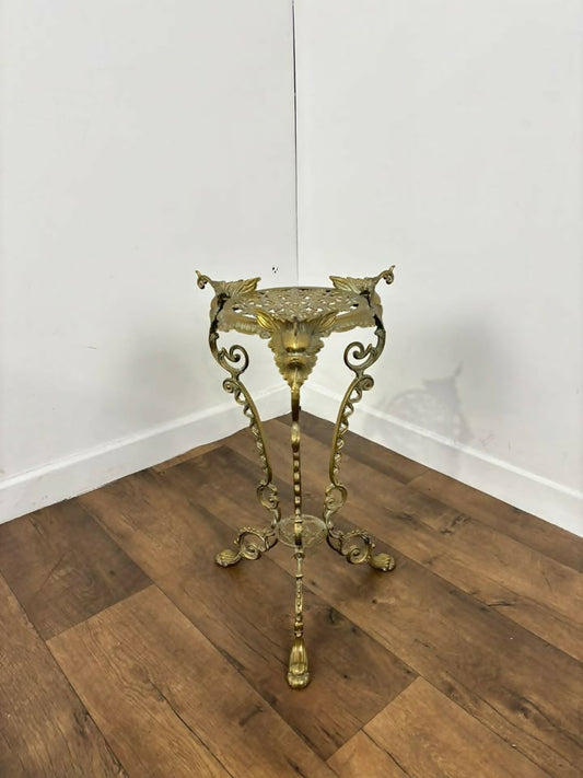 Ornate Brass Plant Stand / Jardinière Stand