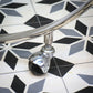 Art Deco Style Cocktail Drinks Savoy Trolley on Castors with Tempered Glass