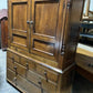 Antique George III Oak & Yew Press Housekeeper’s Cupboard