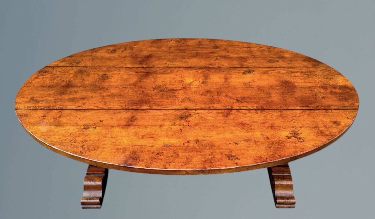 Large Oak Dining Table - Seats 8 - 10