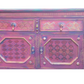 Boho Statement Cabinet. Hand Painted Vintage Sideboard. Colourful One of a Kind Furniture.