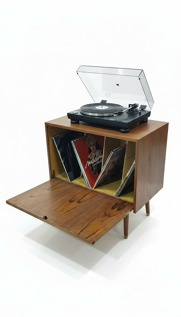 Mid Century Record Storage Cabinet