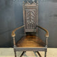 Carved Oak Wainscot Arm Chair