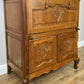 Cabinet Vintage French Louis XIV Style Oak Sideboard Carved Cupboard LOT 6249