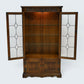 Old Charm Display Cabinet 3 Glass Shelves Tudor Cupboard #2155 FREE UK Delivery