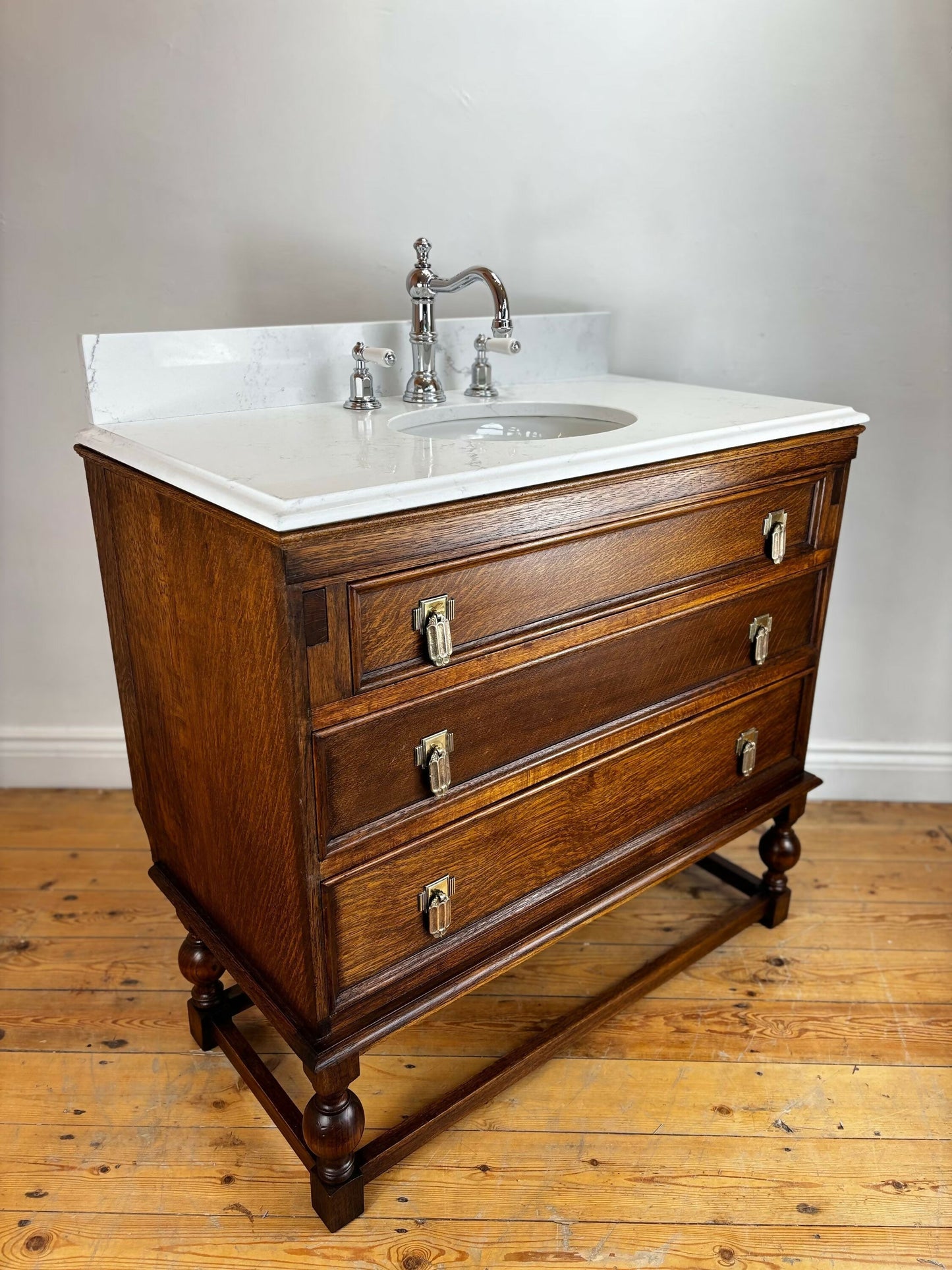 Vintage Vanity Unit Made to Order Bathroom Vanity Unit Custom Made Bathroom Furniture Antique Vintage Bathroom Washstand Basin Unit