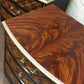 2 Black,Mahogany & Gold Bedside Drawer units