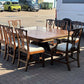 Antique Mahogany Dining Table & 8 Chairs.