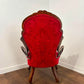 Victorian Mahogany Show Frame Easy Armchair