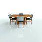 Beautility Mid Century Walnut Dining Table With 4 Chairs