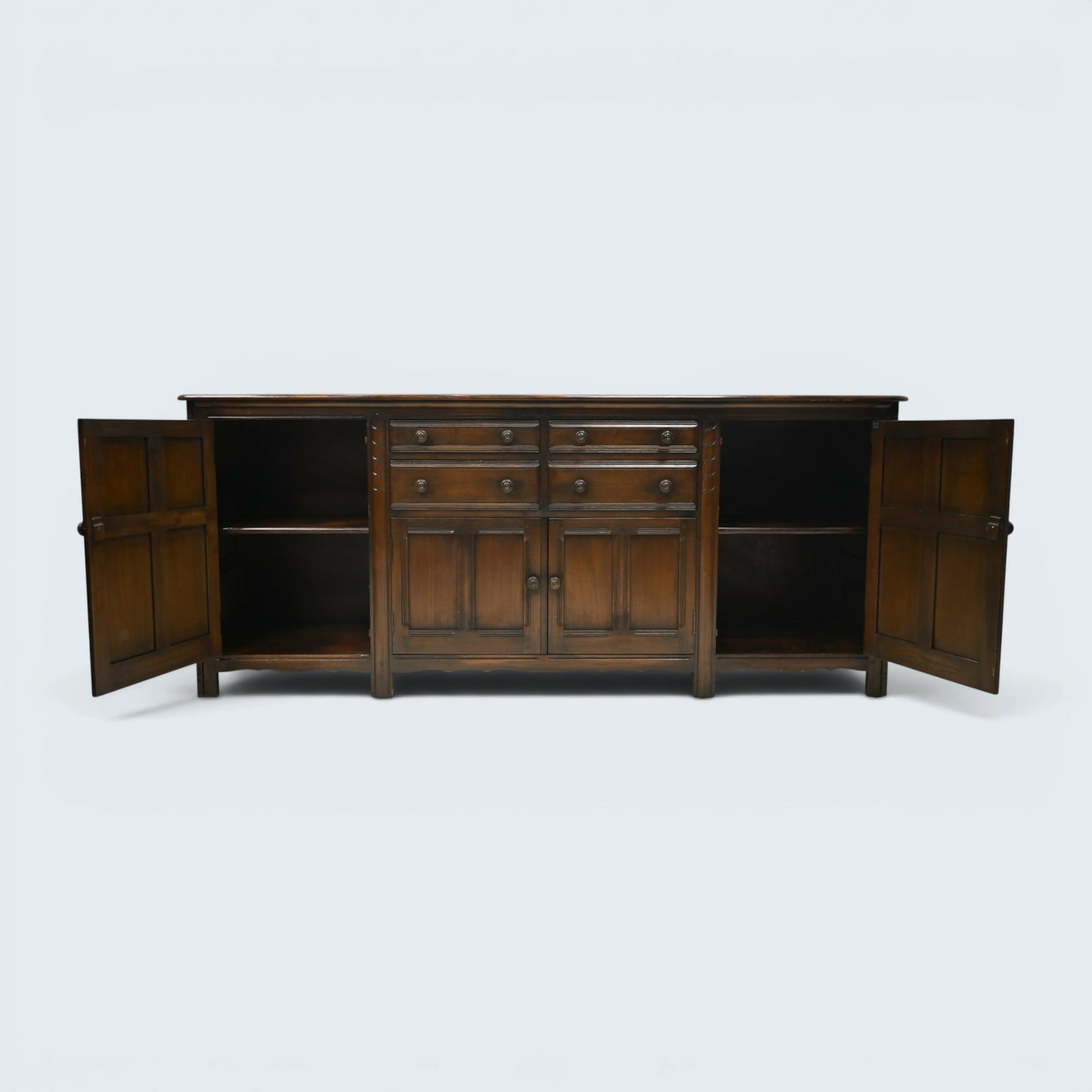 Ercol Large Grand Sideboard Model #570 215cm/7foot Wide Storage FREE UK Delivery