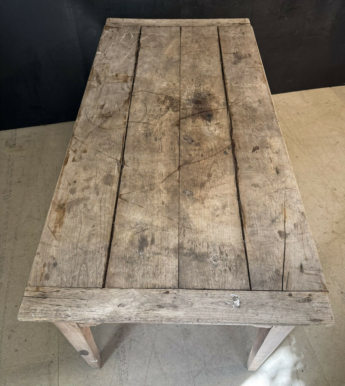 French Normandy Scrub Top Kitchen Dining Table