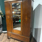 Vintage George V Mirrored Oak Double Wardrobe0