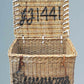 Large Antique Wicker Log Basket